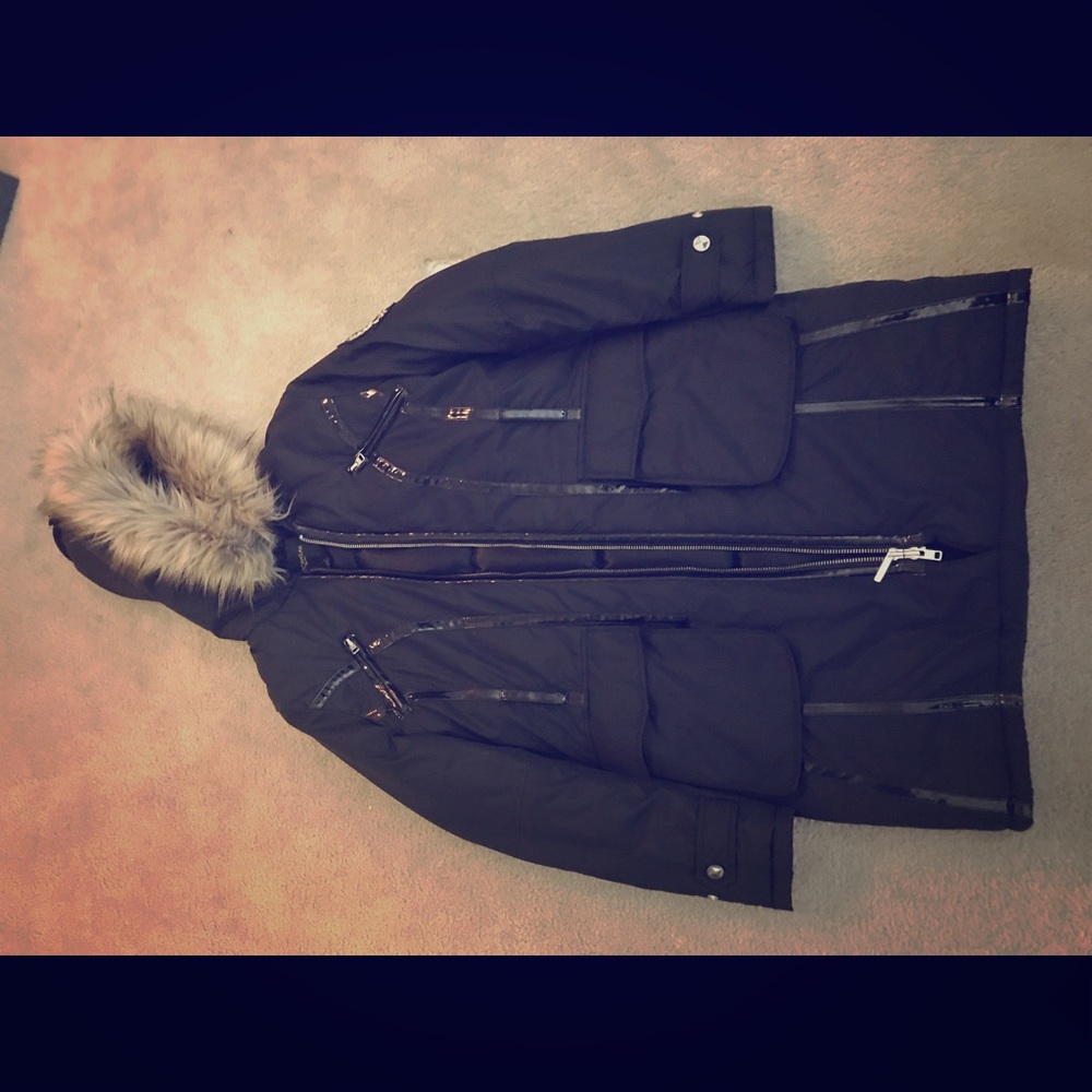 Rocawear Medium Fur Hooded Winter Coat
